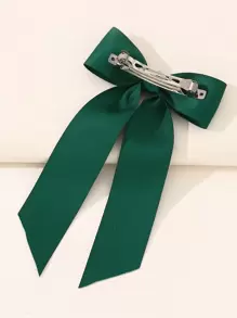 蝴蝶结装饰法式发夹，优雅情人节发饰，发夹，发卡，爪夹，发爪，学校用品，大学，蝴蝶结，可爱，优雅，女士冬季装扮，头部配饰，发卡，夏季，节日，旅行 - 綠色 - 查看 2