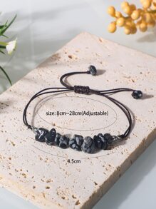 Vòng đeo tay trang trí bằng đá ngẫu nhiên - Nhiều màu - Xem 4