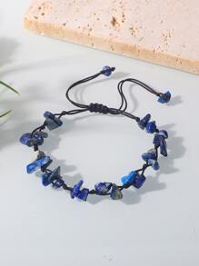 Vòng tay trang trí bằng đá - Xanh đậm - Xem 1