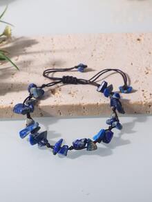 Vòng tay trang trí bằng đá - Xanh đậm - Xem 2