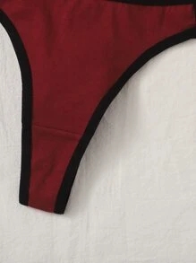 7 piezas Bragas con abertura unido en contraste