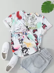 INAWLY Áo thun nữ Đồ họa Giải trí - Nhiều màu - Xem 2