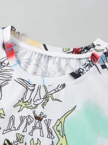 INAWLY Áo thun nữ Đồ họa Giải trí - Nhiều màu - Xem 3