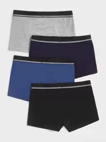 Men 4pcs Tape-waist Boxer Brief