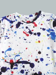 SHEIN Bộ hai mảnh Trai Dây kéo Túi Đồ họa Giải trí - Nhiều màu - Xem 3