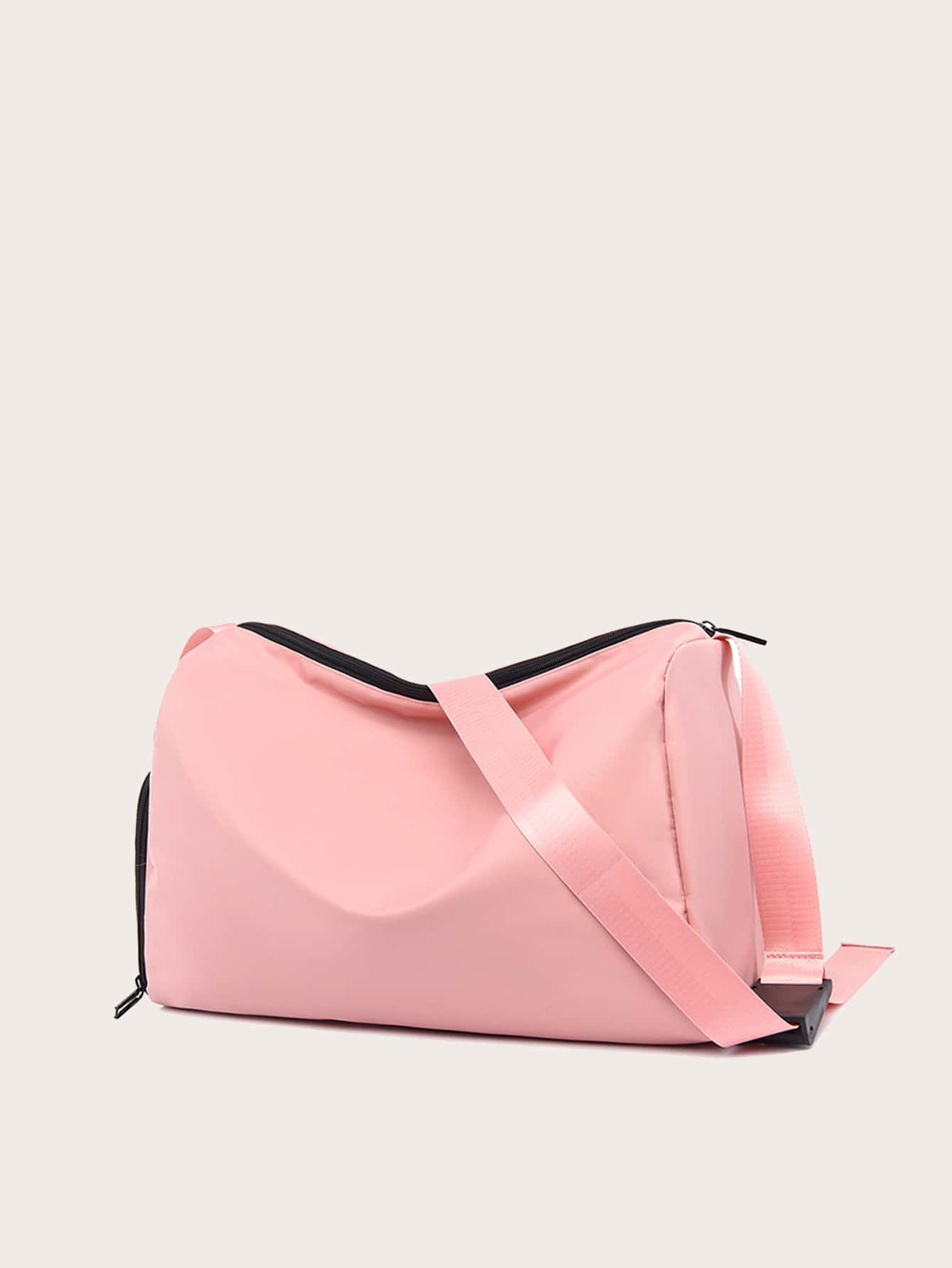 Bolsa De Fitness Multifuncional Con Separación En Seco Y Húmedo, Estilo Deportivo, Con Compartimento Para Zapatos, Para Gimnasio, Yoga, Camping Y Viajes, 1 Ud. - Rosa - Ver 1