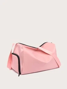 Bolsa De Fitness Multifuncional Con Separación En Seco Y Húmedo, Estilo Deportivo, Con Compartimento Para Zapatos, Para Gimnasio, Yoga, Camping Y Viajes, 1 Ud. - Rosa - Ver 2