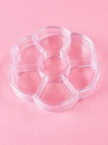 1 hộp lưu trữ trang trí móng tay hoa - Trong sáng - Xem 4