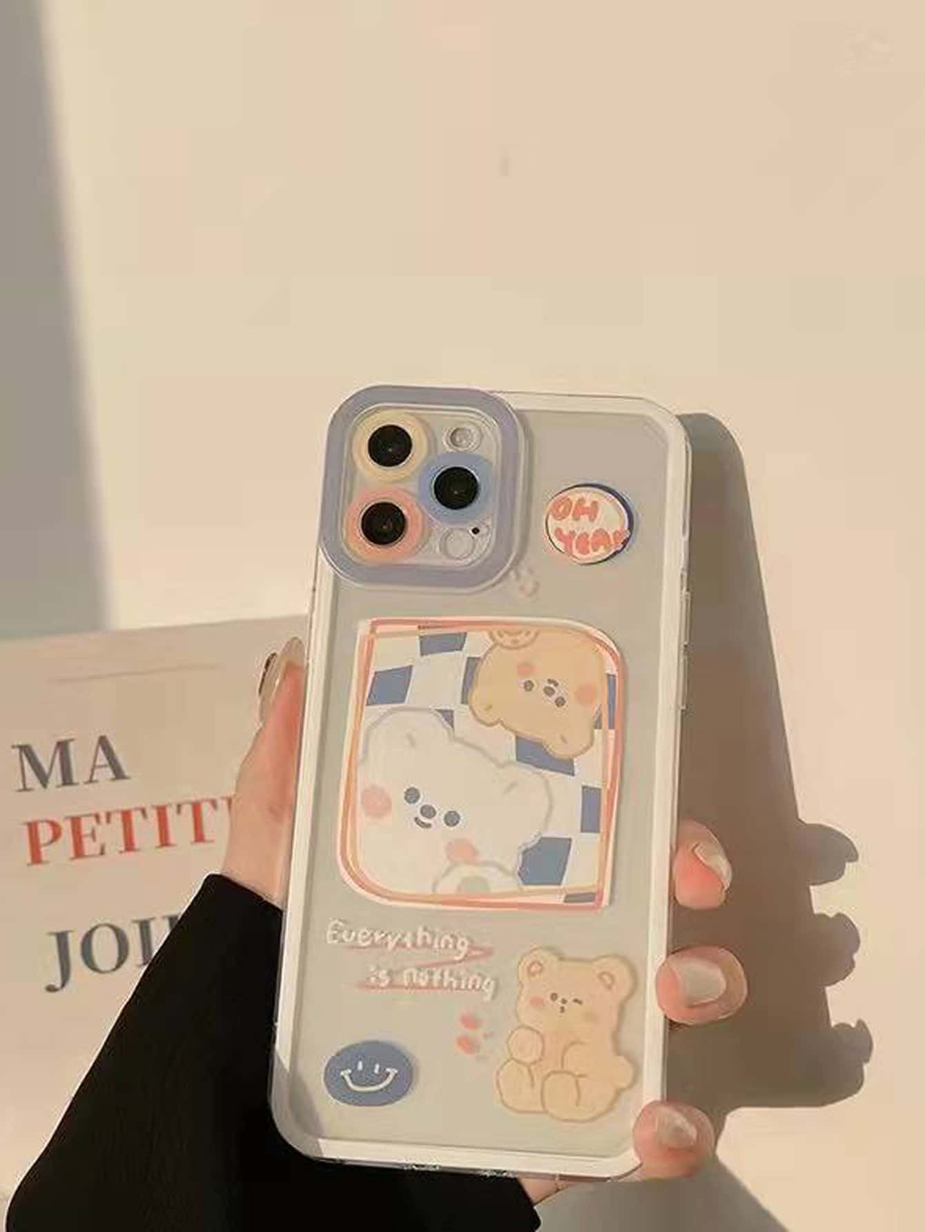 卡通小熊手機外殼 - 彩色 - 查看 1