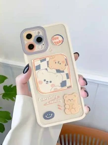 卡通小熊手機外殼 - 彩色 - 查看 3