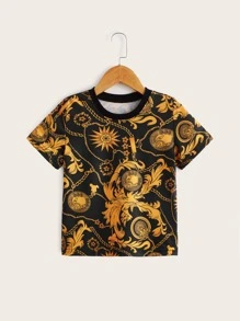 Toddler Boys Chain Print Tee - Multicolor - View 1