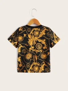 Toddler Boys Chain Print Tee - Multicolor - View 2