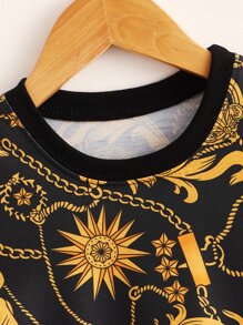 Toddler Boys Chain Print Tee - Multicolor - View 3