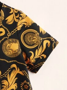 Toddler Boys Chain Print Tee - Multicolor - View 4