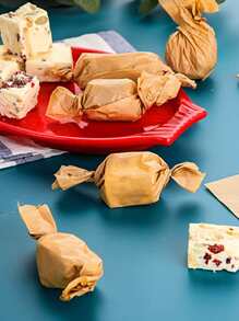 100 piezas Papel para hornear simple a prueba de grasa - Caqui - Ver 2