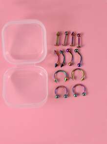 12 piezas pendientes de acero inoxidable - Multicolor - Ver 2