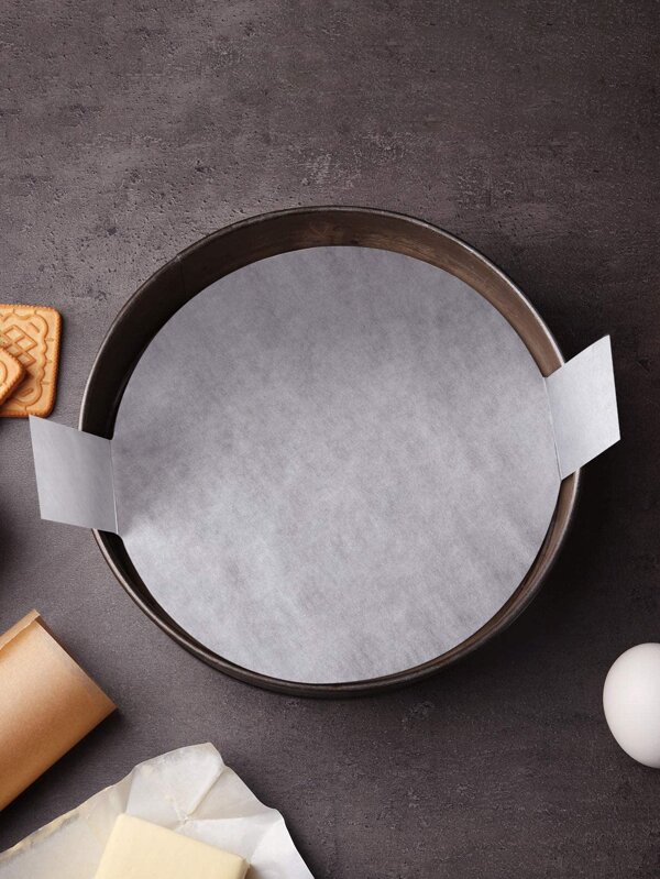 20入組純色羊皮紙，8英寸白色圓形蛋糕脫模紙，適用於烘焙、氣炸鍋、廚房氣炸鍋襯墊、氣炸鍋用紙、無油炸鍋用紙