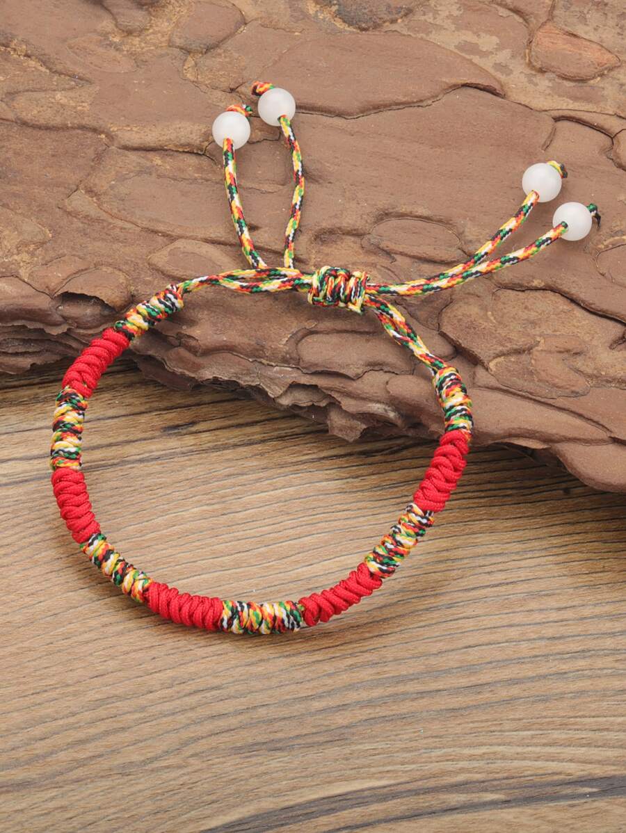 彩色編織手環 - 彩色 - 查看 1