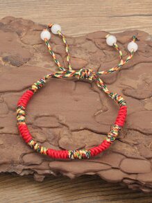 彩色編織手環 - 彩色 - 查看 3