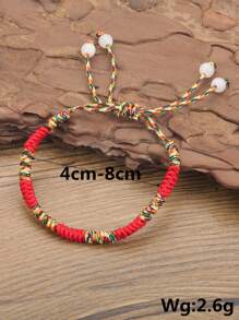 彩色編織手環 - 彩色 - 查看 4