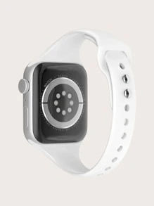Dây đeo đồng hồ silicon tương thích với Apple Watch - trắng - Xem 2
