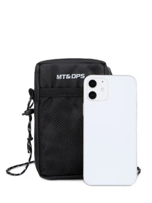 High School Students University Freshman Multifunctional Sling Bag Shoulder Bag Casual Bag Men Mini Crossbody Bag, Handbag Schoolbag For Travel,College,Outdoors,Sports,Commute Sling Bag Shoulder Bag Side Bag Square Bag Black Bag Small Bag For Holiday Summer Men Gifts College Bag Fathers Day Gifts DadFor Books Back To School Multi-Functional Dorm Sling Bag For Man Man Bag Cross Body Bag Side Bag School Supplies Fall Messenger Bag Bag For Man Cylinder Bag Old Money Halloween Christmas - Black - View 3