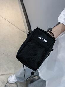 High School Students University Freshman Multifunctional Sling Bag Shoulder Bag Casual Bag Men Mini Crossbody Bag, Handbag Schoolbag For Travel,College,Outdoors,Sports,Commute Sling Bag Shoulder Bag Side Bag Square Bag Black Bag Small Bag For Holiday Summer Men Gifts College Bag Fathers Day Gifts DadFor Books Back To School Multi-Functional Dorm Sling Bag For Man Man Bag Cross Body Bag Side Bag School Supplies Fall Messenger Bag Bag For Man Cylinder Bag Old Money Halloween Christmas - Black - View 6