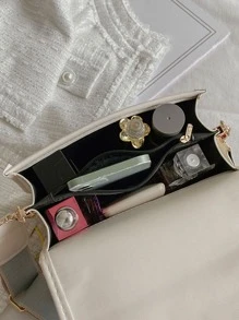 1入組女士格紋肩帶手提包 - 彩色 - 查看 4