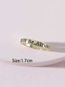 標語細節戒指 - 彩色 - 查看 3