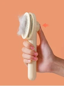 1pc Plain Cat/Dog Lover Gift And Dog/Cat Mom Love Pet Hair Comb