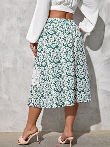 Váy Plus Size Tương phản ren Hoa Boho - Nhiều màu - Xem 2