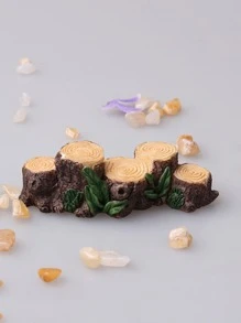 1pc Tree Stump Shaped Decorative Object, Modern ABS Decorative Craft For Home Decoration Best Gifts Birthday Graduation