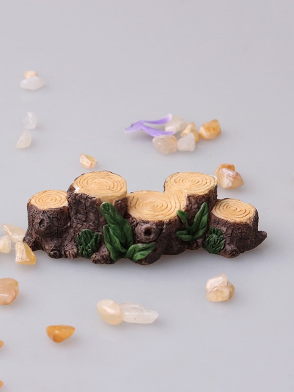 1pc Tree Stump Shaped Decorative Object, Modern ABS Decorative Craft For Home Decoration Best Gifts Birthday Graduation