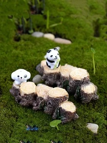 1pc Tree Stump Shaped Decorative Object, Modern ABS Decorative Craft For Home Decoration Best Gifts Birthday Graduation