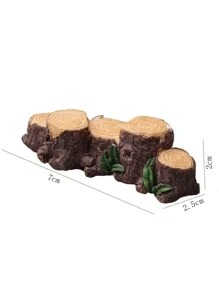 1pc Tree Stump Shaped Decorative Object, Modern ABS Decorative Craft For Home Decoration Best Gifts Birthday Graduation