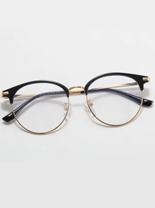 Metal Frame Women's Fashion Design Eyeglasses - Multicolor - View 3