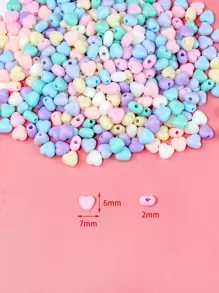 300入組心形釘珠DIY首飾配件 - 彩色 - 查看 3