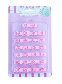 1 set molde de galleta en forma de alfabeto - Rosa - Ver 2