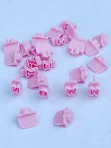 1 set molde de galleta en forma de alfabeto - Rosa - Ver 3