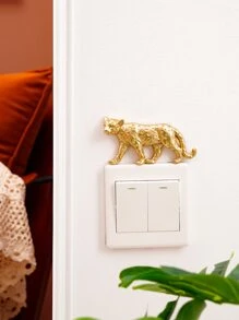 Miếng dán công tắc thiết kế hình báo, miếng dán, miếng dán tường, miếng dán vinyl trang trí nhà cửa, vật dụng trang trí mùa xuân làm mới ngôi nhà của bạn, miếng dán trang trí lễ hội quà tặng sinh nhật tốt nghiệp - Vàng - Xem 3