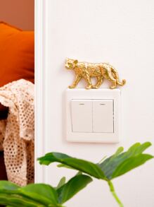 Miếng dán công tắc thiết kế hình báo, miếng dán, miếng dán tường, miếng dán vinyl trang trí nhà cửa, vật dụng trang trí mùa xuân làm mới ngôi nhà của bạn, miếng dán trang trí lễ hội quà tặng sinh nhật tốt nghiệp - Vàng - Xem 5