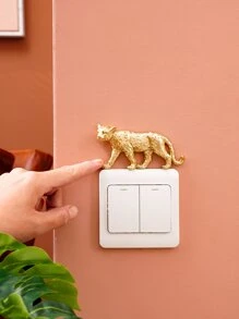 Miếng dán công tắc thiết kế hình báo, miếng dán, miếng dán tường, miếng dán vinyl trang trí nhà cửa, vật dụng trang trí mùa xuân làm mới ngôi nhà của bạn, miếng dán trang trí lễ hội quà tặng sinh nhật tốt nghiệp - Vàng - Xem 7