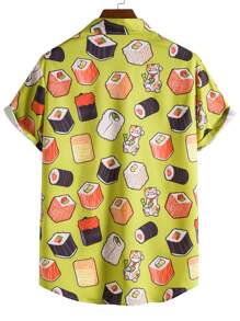 Manfinity Hypemode Men Random Sushi Print Shirt - Multicolor - View 2