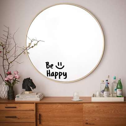 1 Miếng, Miếng dán trang trí gương đèn ngủ Be Happy