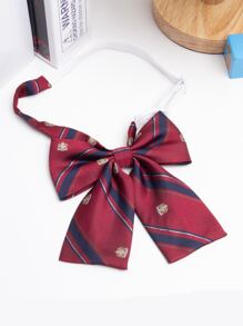 Striped Pattern Bow Tie Ideal For Going Out & Dressing Up Your Look Valentine's Day - Multicolor - View 1