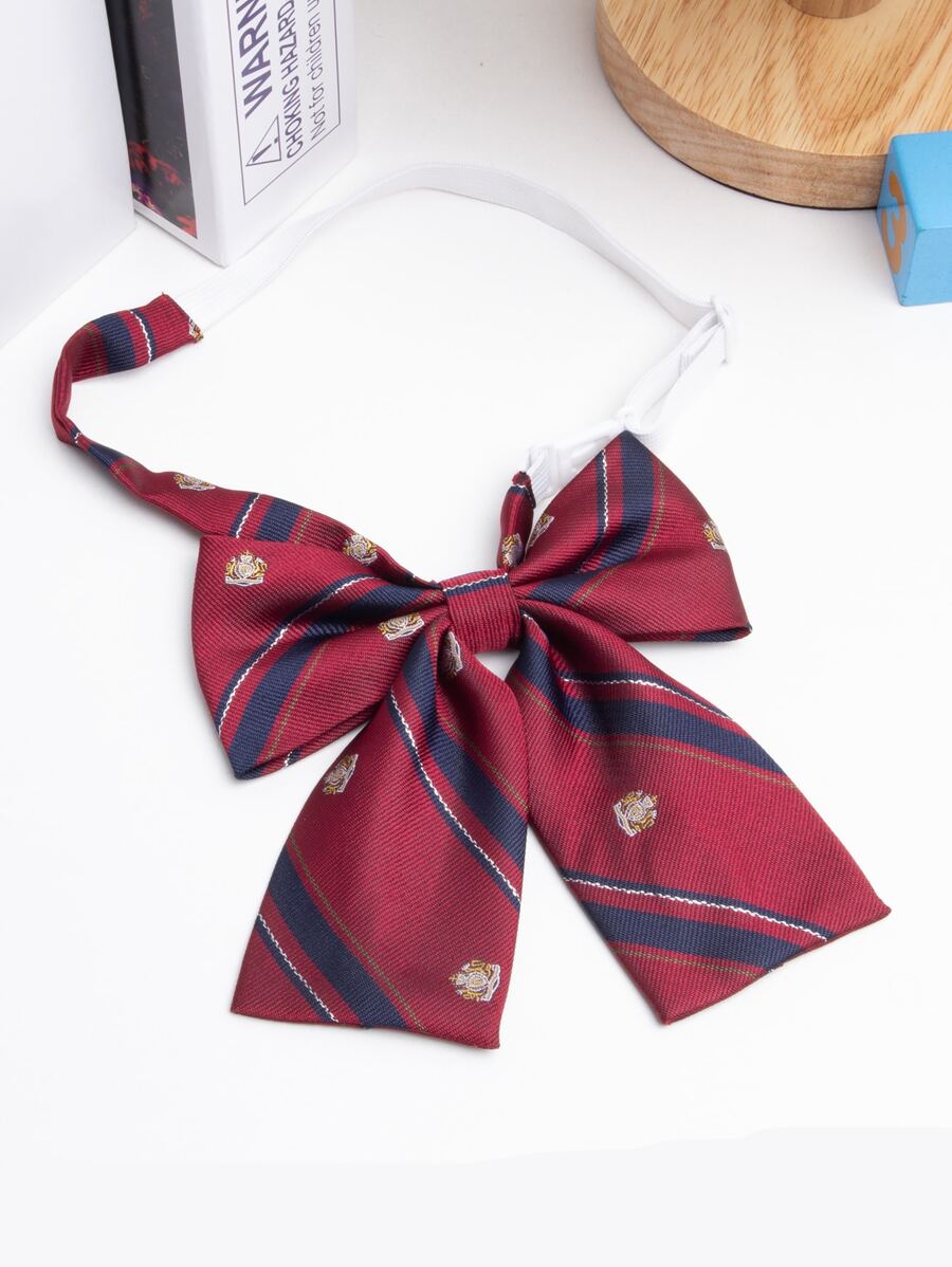 Striped Pattern Bow Tie Ideal For Going Out & Dressing Up Your Look Valentine's Day - Multicolor - View 1
