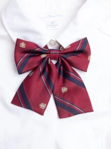 Striped Pattern Bow Tie Ideal For Going Out & Dressing Up Your Look Valentine's Day - Multicolor - View 2