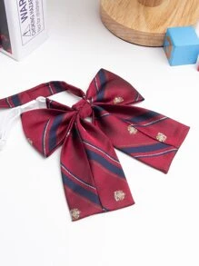 Striped Pattern Bow Tie Ideal For Going Out & Dressing Up Your Look Valentine's Day - Multicolor - View 3
