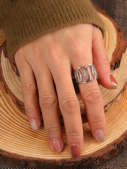 カフリング 楕円形デザイン