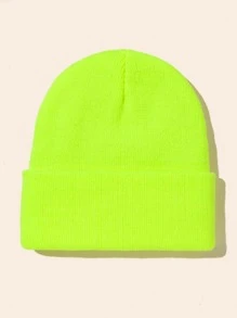 Men Alien Embroidered Beanie Street - Yellow - View 3